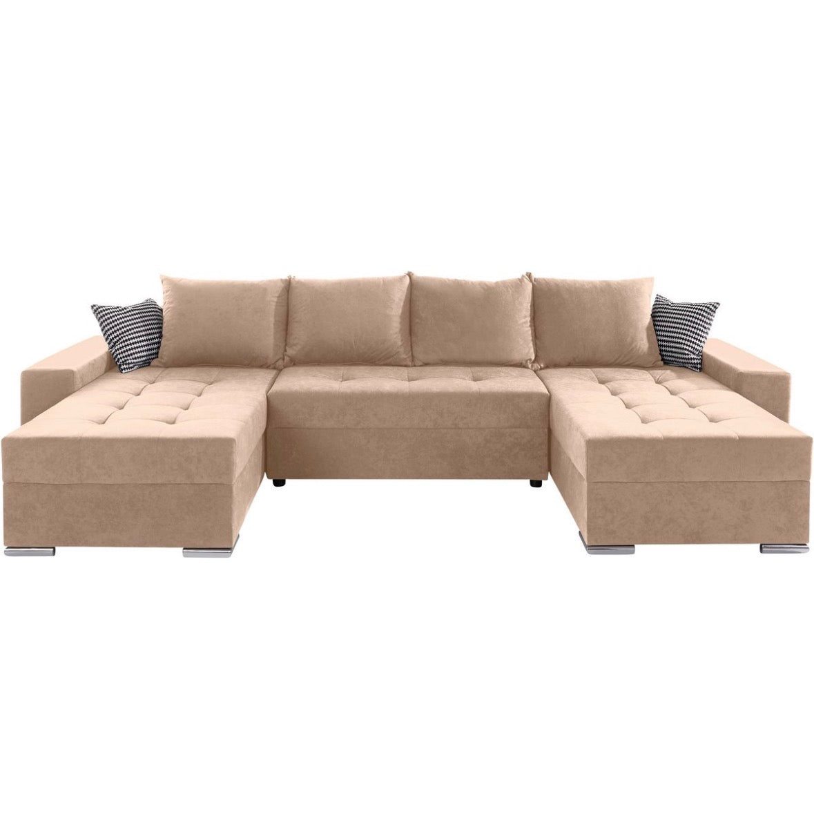 Wohnlandschaft in Microfaser, 313cm Breite | PolsterOase