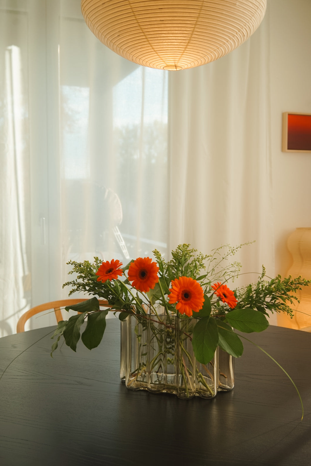 PolsterOase Möbel – Umber Vase aus mundgeblasenem Glas, Bernstein – Ansicht 11