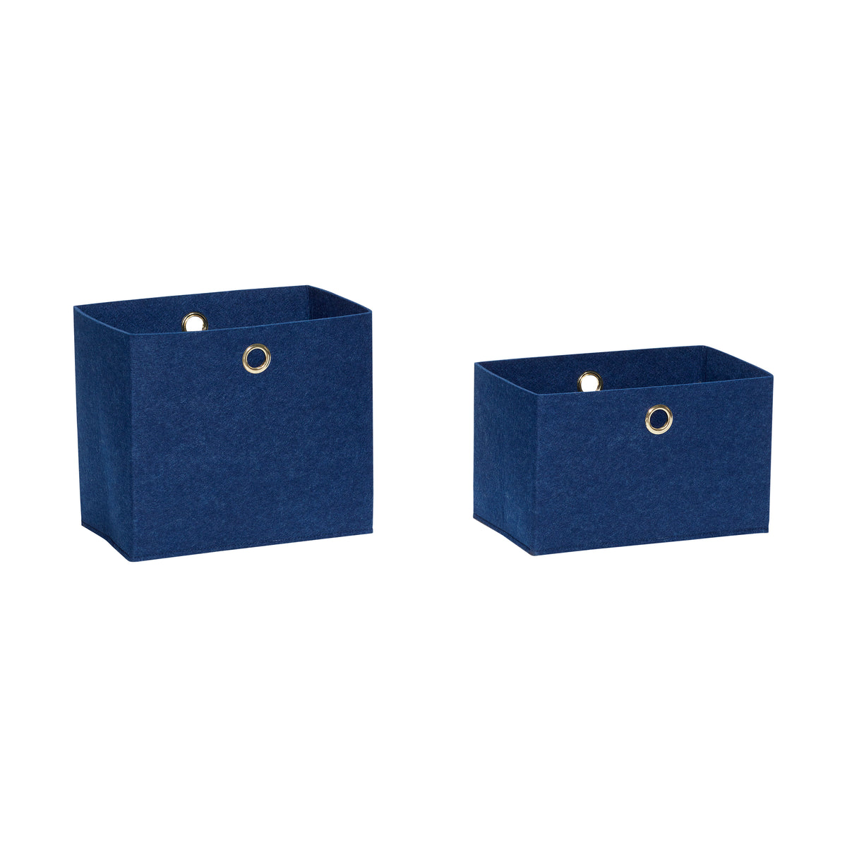 PolsterOase Möbel – Filzkörbe, 2er, Set, Blau – Ansicht 3