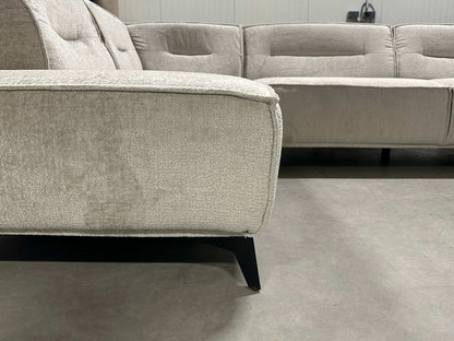 Ecksofa L-Form in Bouclé Naturton
