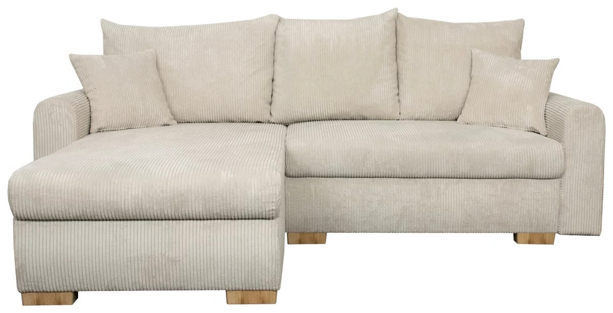 Ecksofa in Cord, 225 cm Breite | PolsterOase