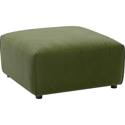 Stilvoller Hocker / Megahocker in Cord Grün - POLSTEROASE