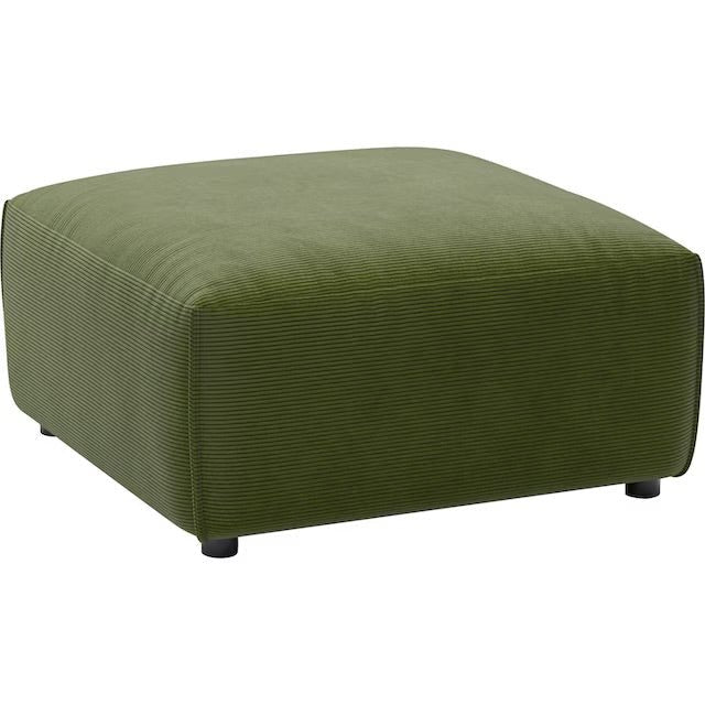 Stilvoller Hocker / Megahocker in Cord Grün - POLSTEROASE