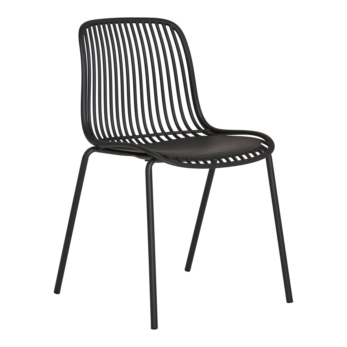 Branson Esszimmerstühle, Schwarz, 4er-Set