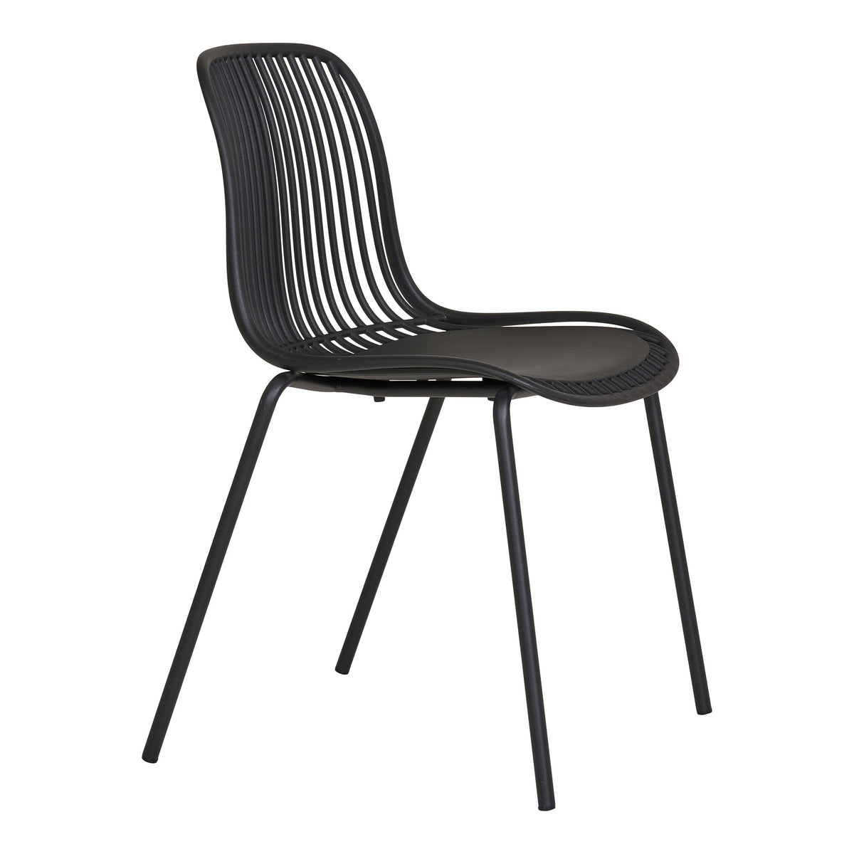 Branson Esszimmerstühle, Schwarz, 4er-Set