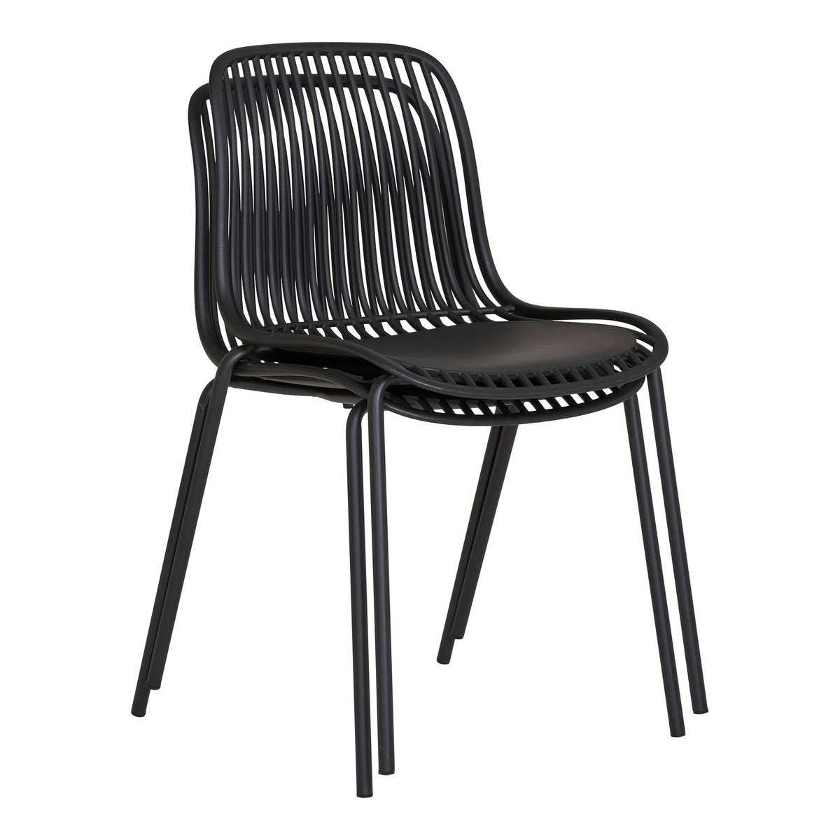 Branson Esszimmerstühle, Schwarz, 4er-Set