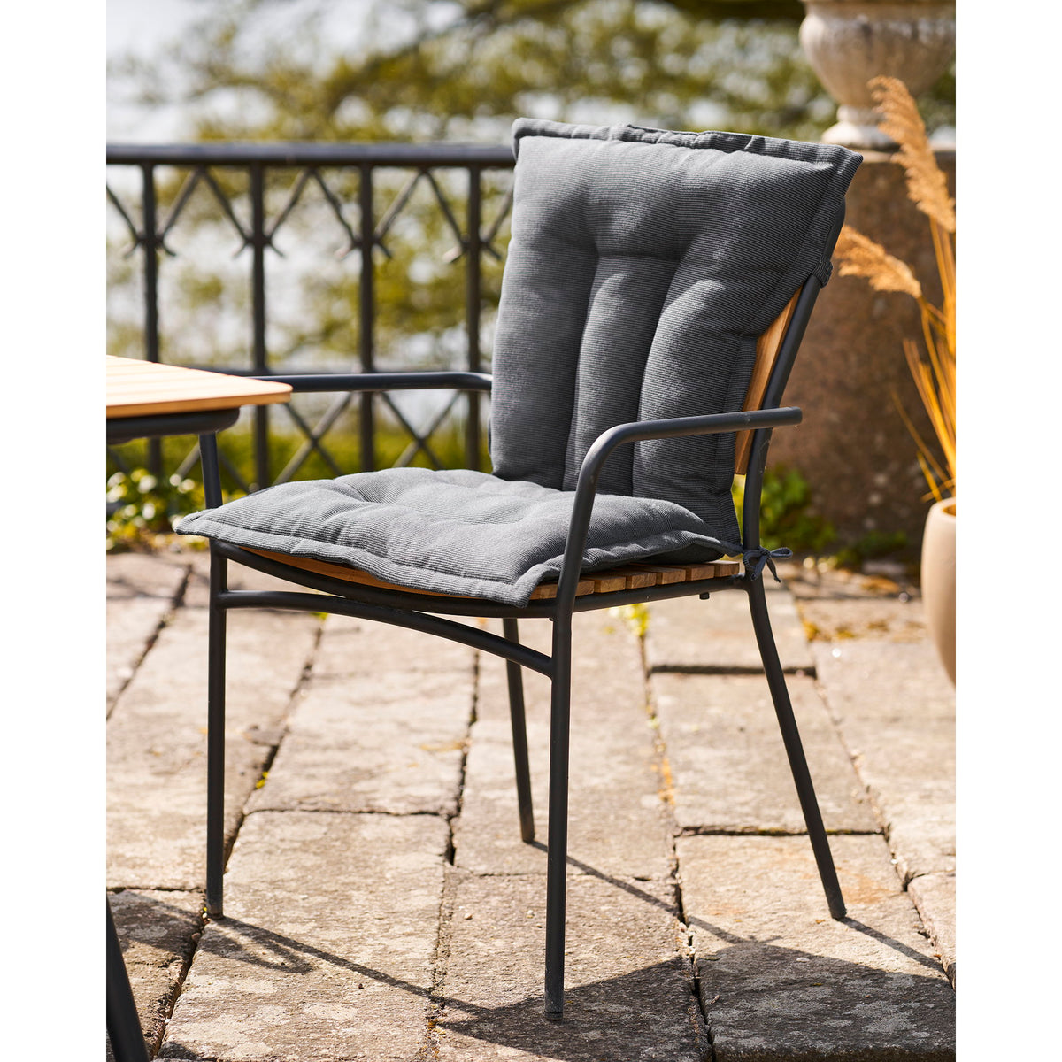 Cleveland Sitzkissen, Schwarz, 4er-Set