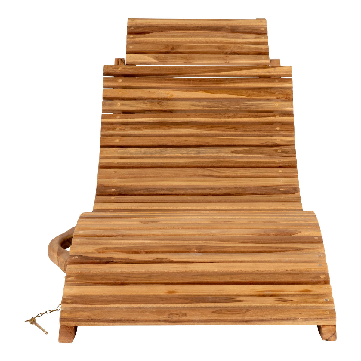 Arrieta Sonnenliege aus Teakholz, Natur, 160 cm