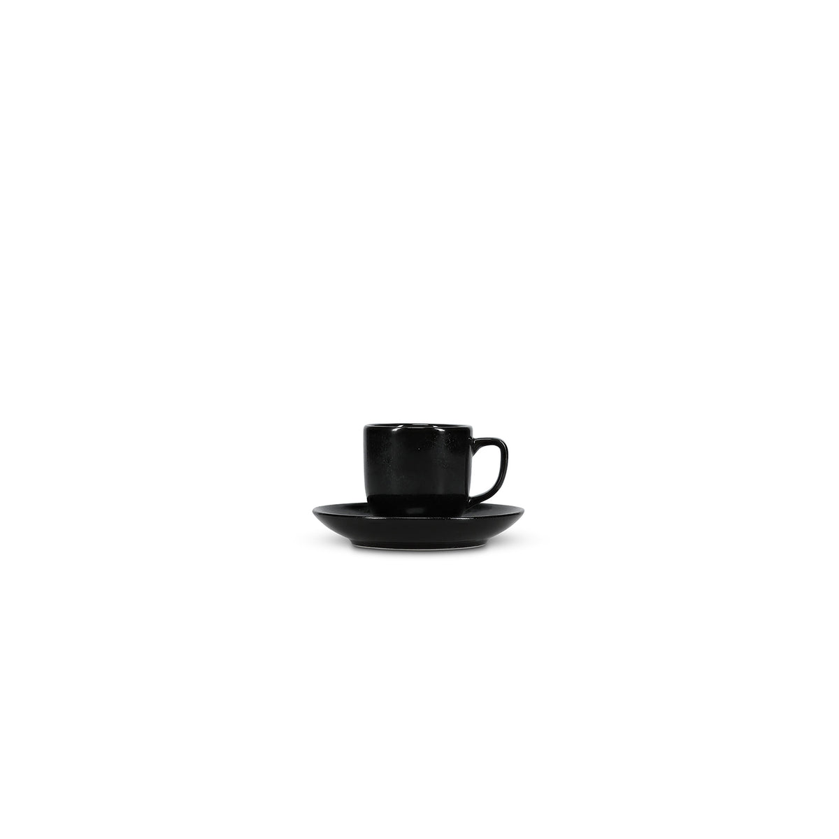 bonbistro Mokka-Untertasse 12 cm schwarz Ovio – 6er-Set – Produktansicht 3