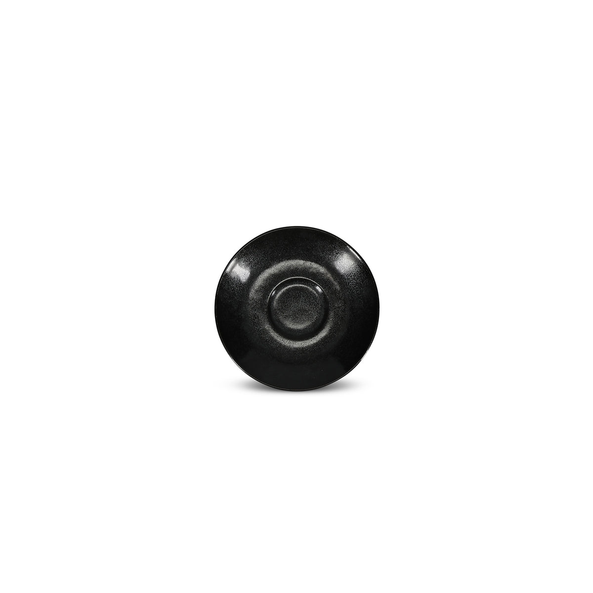 Untertasse 14 cm schwarz Ovio – 6er-Set