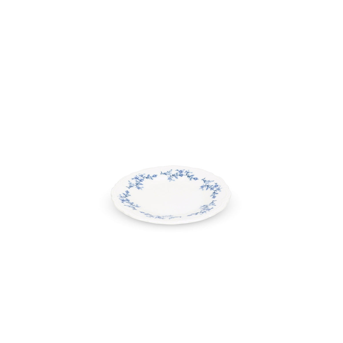 bonbistro Teller 16 cm, blaues Blumenmuster, Retro – 6er-Set – Produktansicht 4