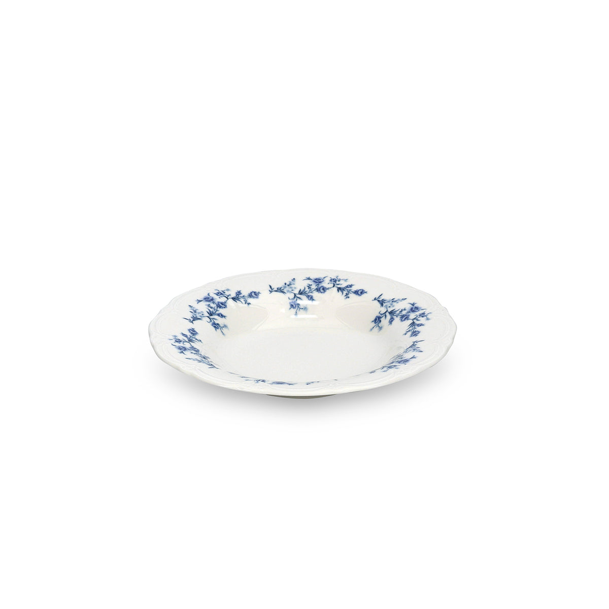 bonbistro Tiefer Teller 23,5/14xH4 cm, blaues Blumenmuster, Retro – 6er-Set – Produktansicht 5