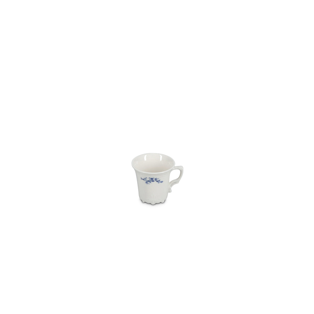bonbistro Mokkatasse 11 cl, blaues Blumenmuster, Retro – 6er-Set – Produktansicht 2