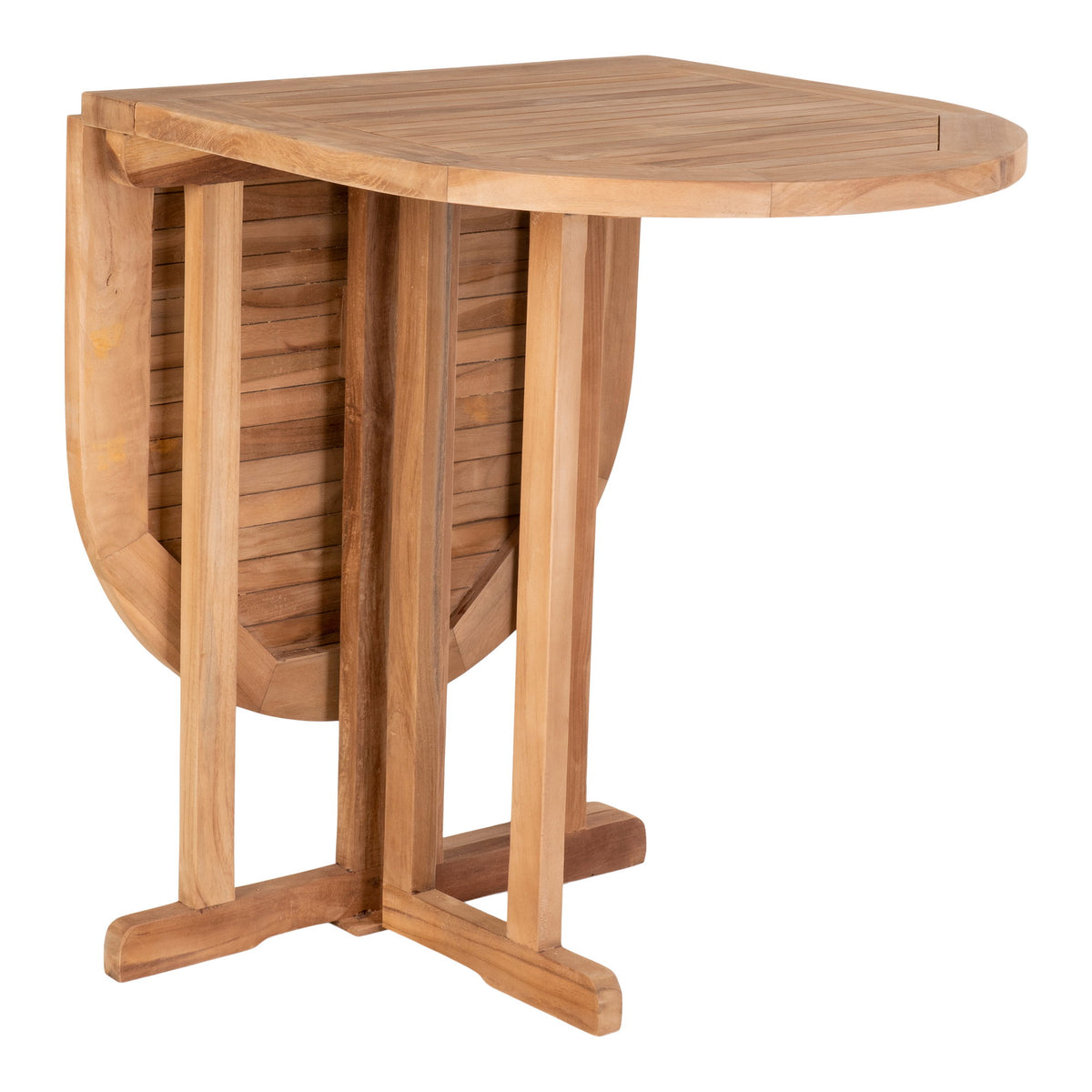 Huelva Beistelltisch aus Teakholz, Natur, 120 × 60 × 75 cm