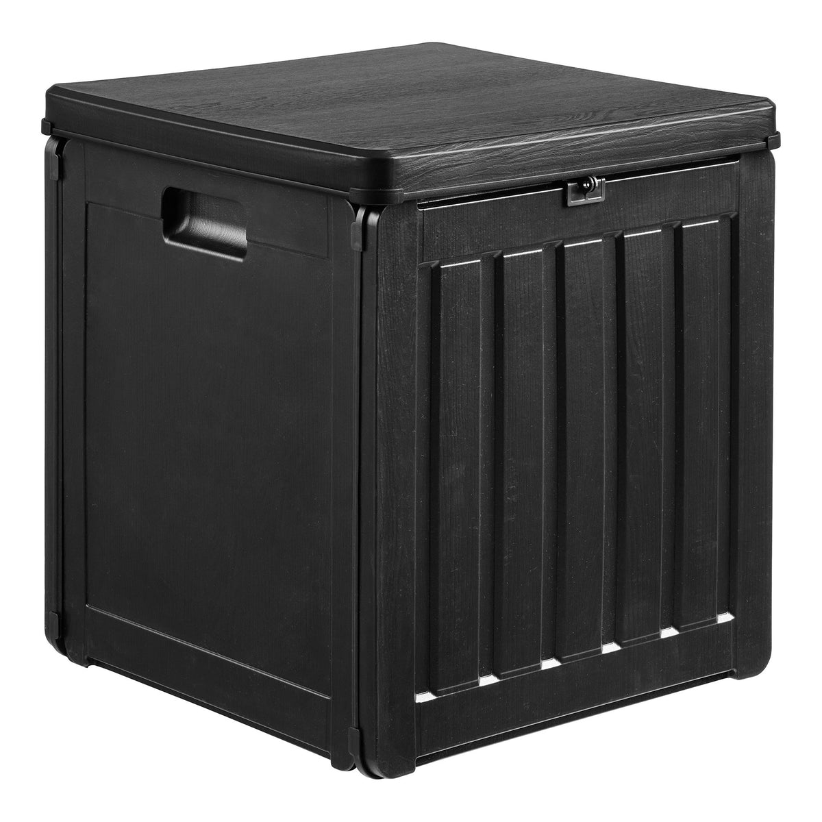 Sobra Kissenbox aus Kunststoff, 76 l, Schwarz, 42,8 × 42,8 × 46,4 cm