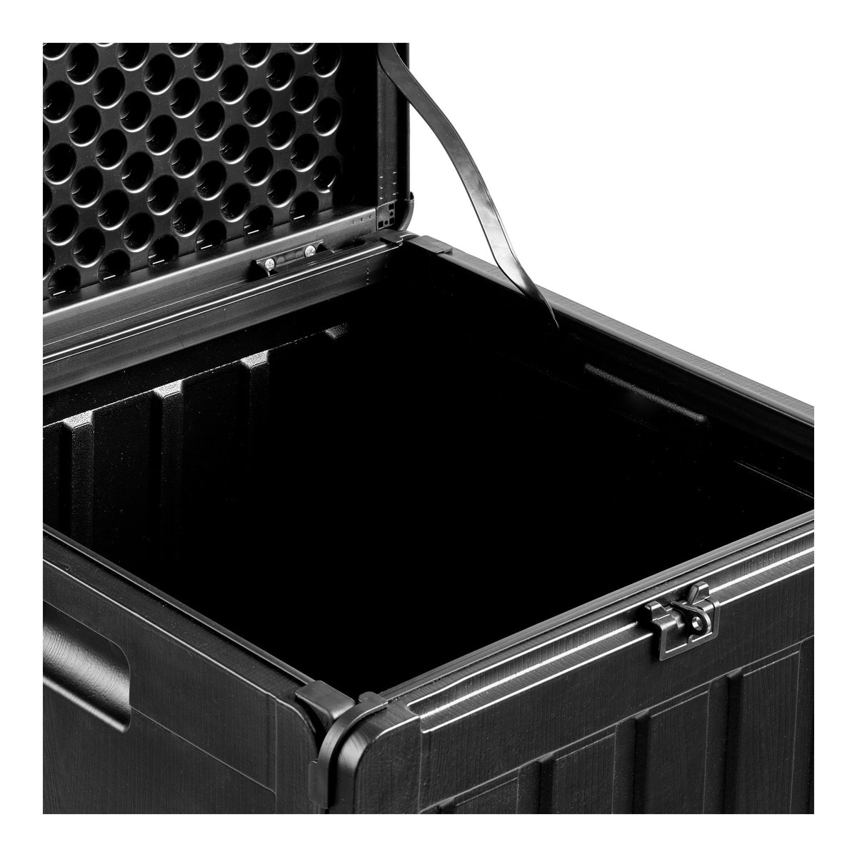 Sobra Kissenbox aus Kunststoff, 76 l, Schwarz, 42,8 × 42,8 × 46,4 cm