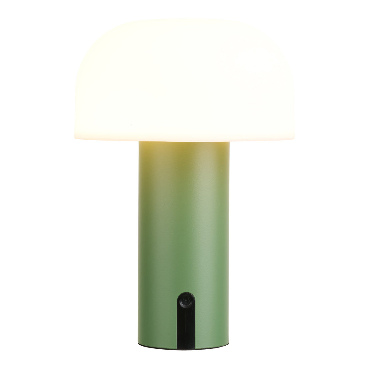 Soham LED-Lampe – wiederaufladbar, weiß/grün