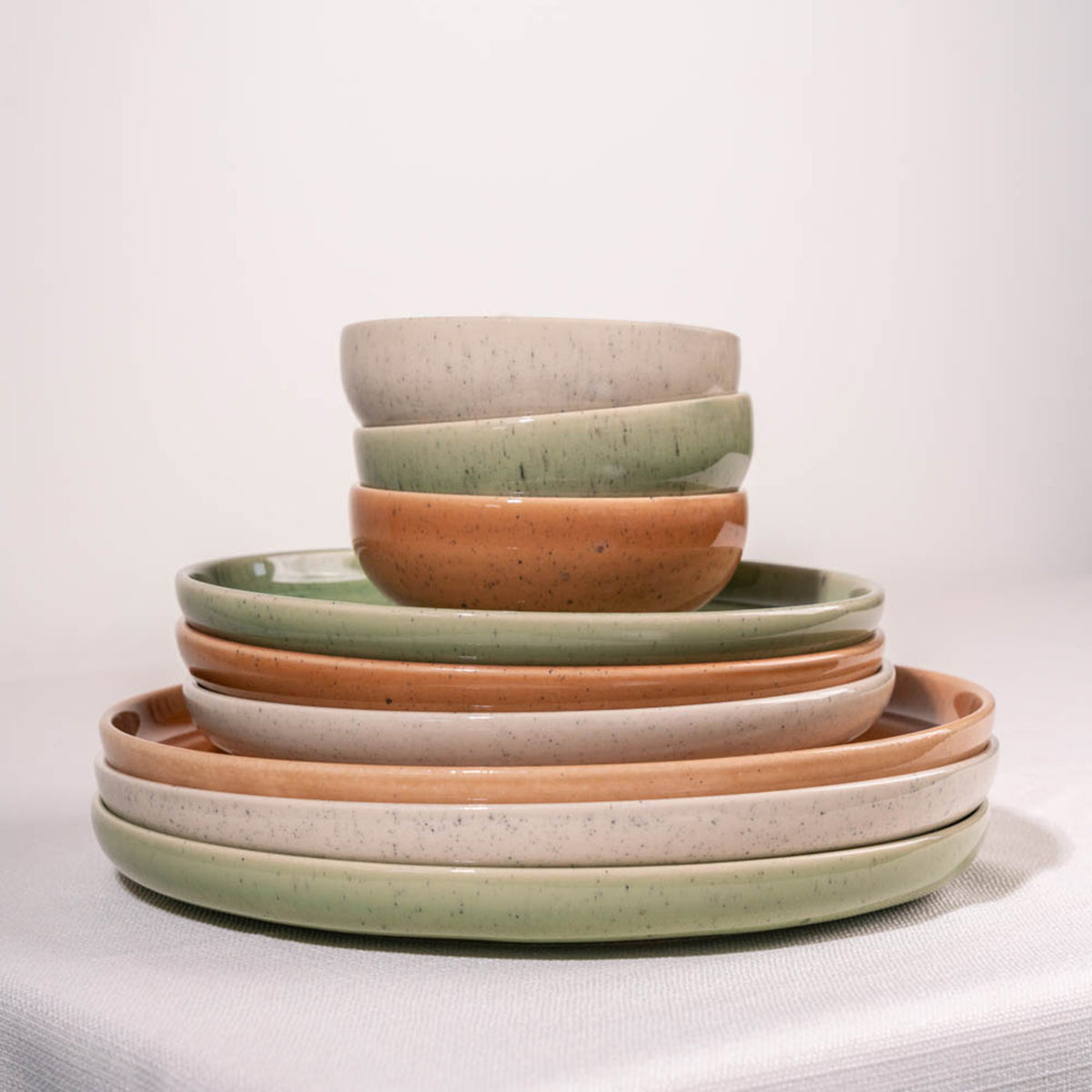 Salt & Pepper Schale 12,5 x H 5 cm Salbei Blush – 4er-Set – Produktansicht 2