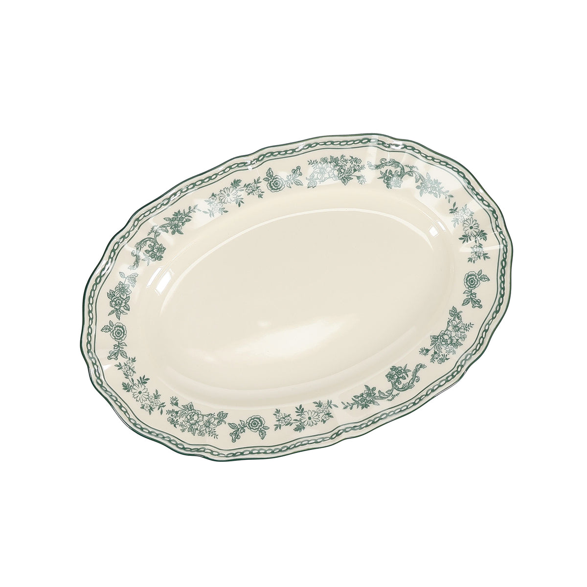 S|P Collection Servierplatte 32,5 × 22,5 cm oval grün Cyril – Produktansicht 1