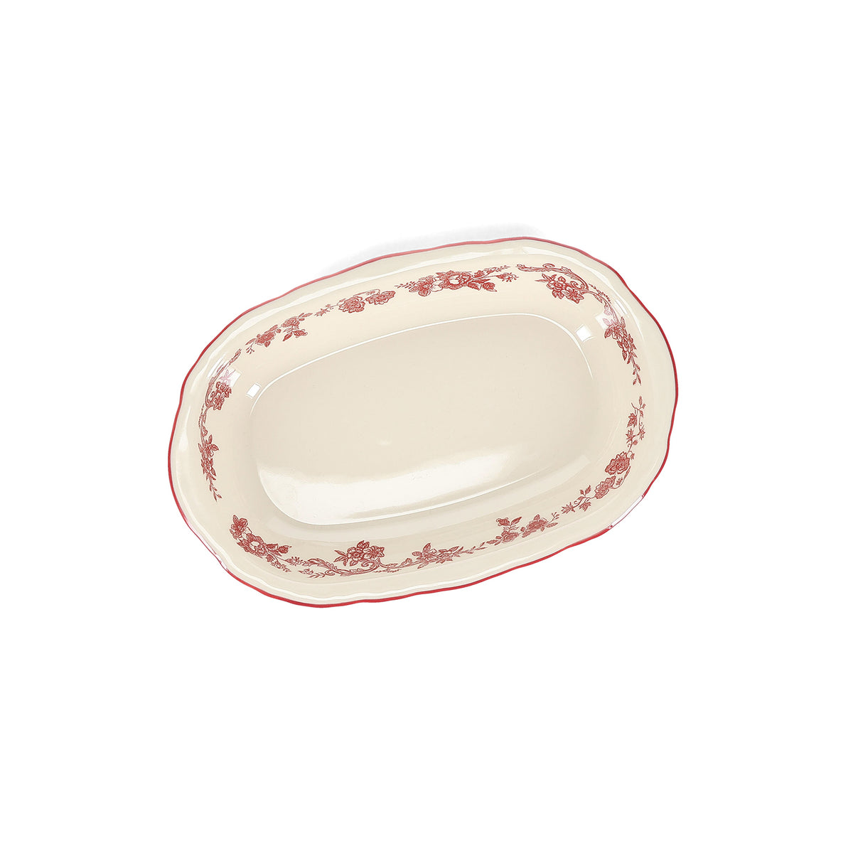 S|P Collection Servierschale 26,5 x 17,5 x H 4,5 cm oval burgunderrot Cyril – 2er-Set – Produktansicht 3