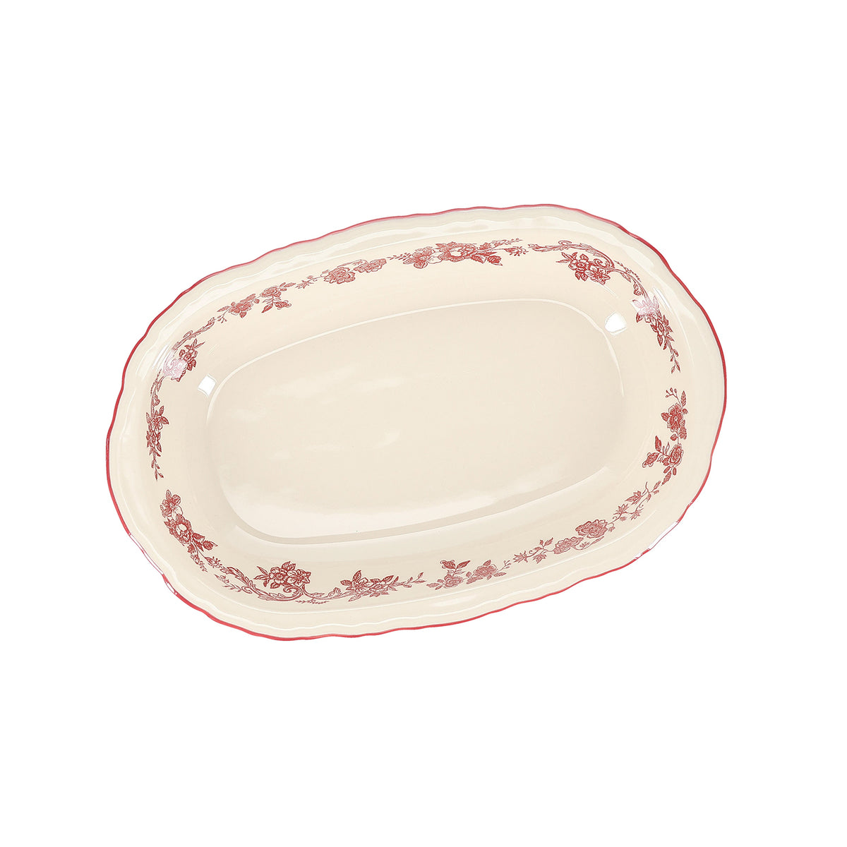 S|P Collection Servierschale 31,5x21xH5,5cm oval bordeaux Cyril – Produktansicht 3