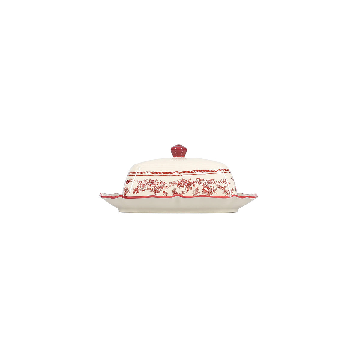 S|P Collection Butterdose 20x14,5xH8,5cm bordeaux Cyril – Produktansicht 1