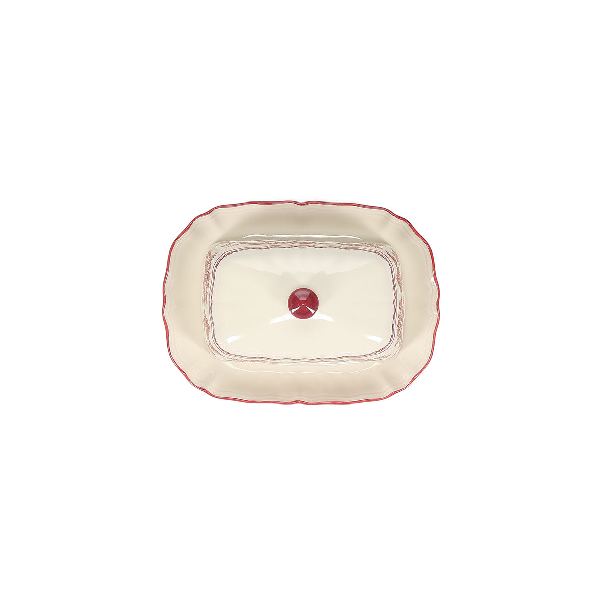 S|P Collection Butterdose 20x14,5xH8,5cm bordeaux Cyril – Produktansicht 4