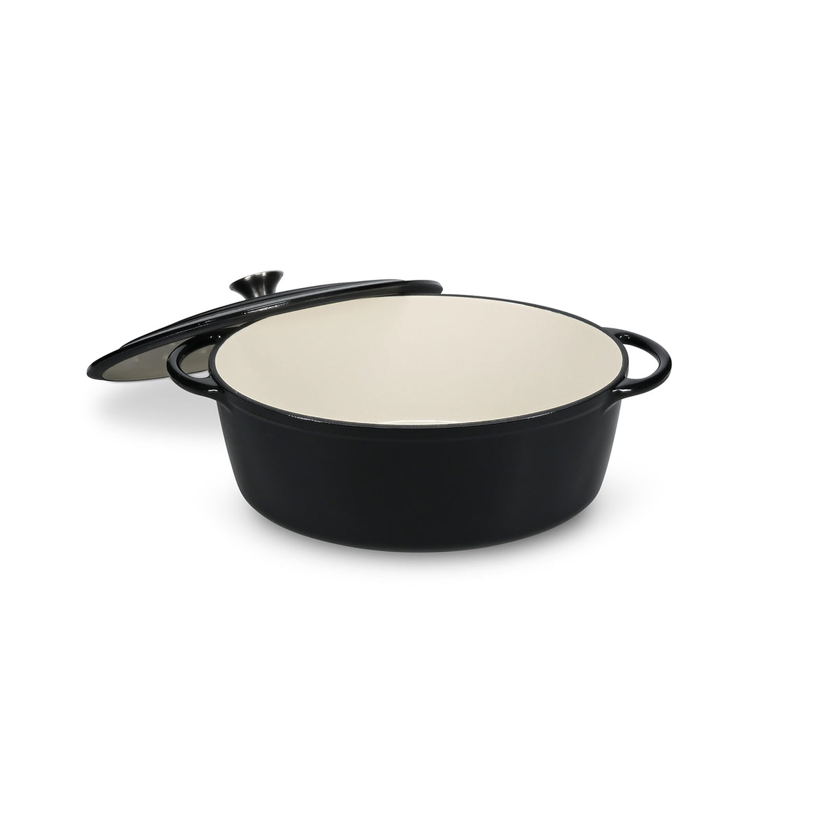 Salt & Pepper Kochtopf 41 x 26 cm Gusseisen schwarz Ferno – Produktansicht 3