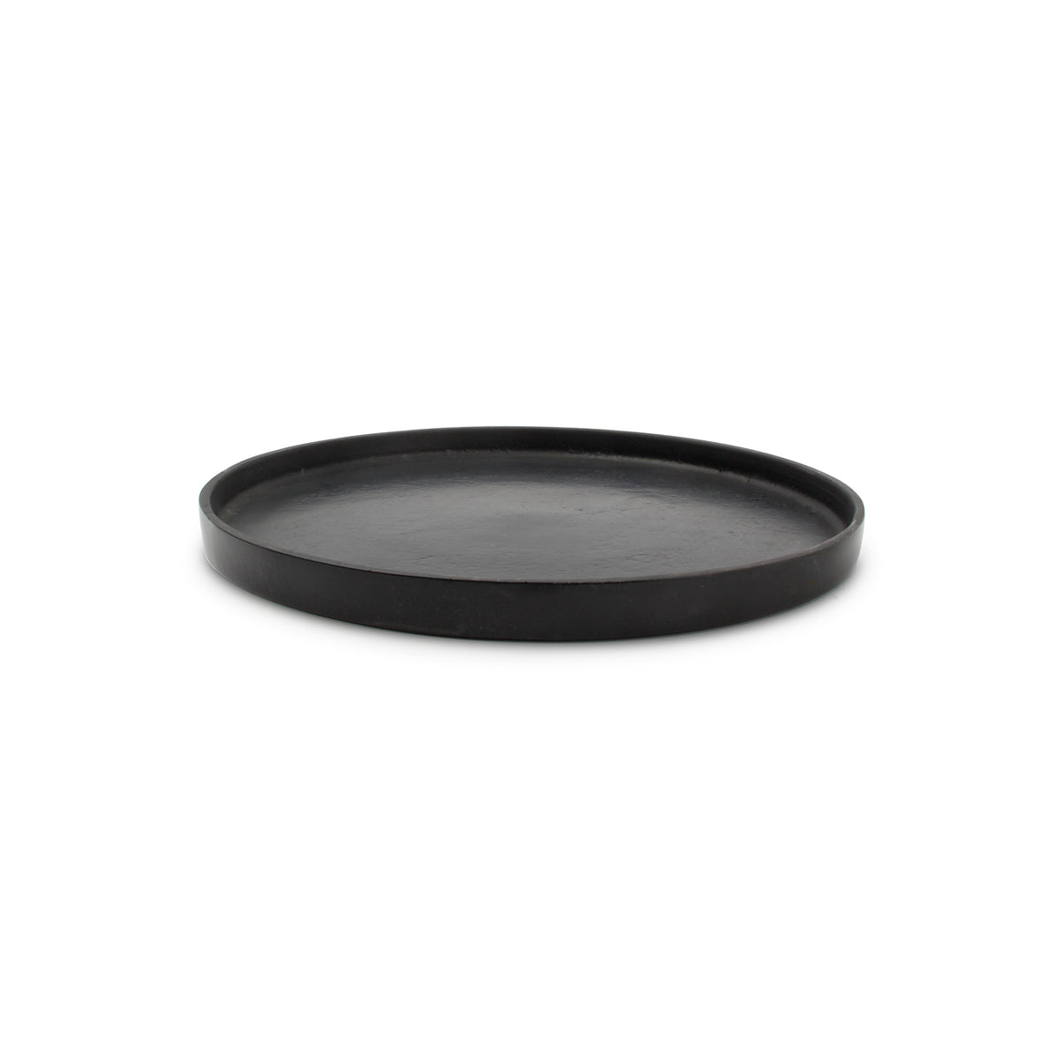 S|P Collection Dekorative Schale 25 x H 1,5 cm, schwarz, Palace – Produktansicht 1
