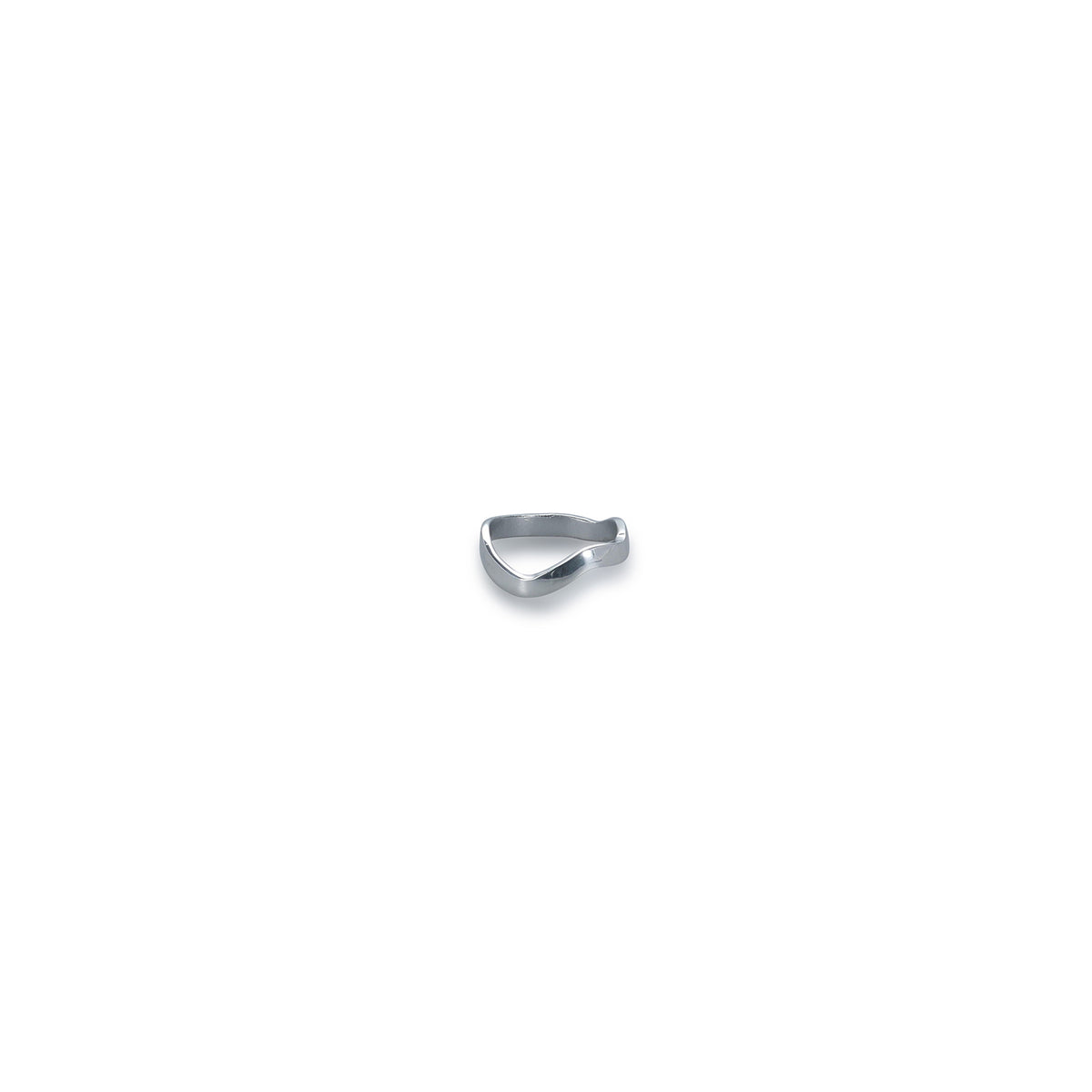 S|P Collection Serviettenring 4,5 cm, organisch geformt, Silber-Anhänger - 4er-Set – Produktansicht 1