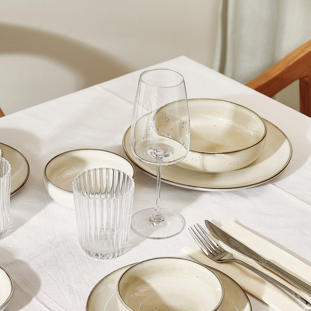 Salt & Pepper Schale 17,5 x H5 cm elfenbein Meridian – 4er-Set – Produktansicht 2