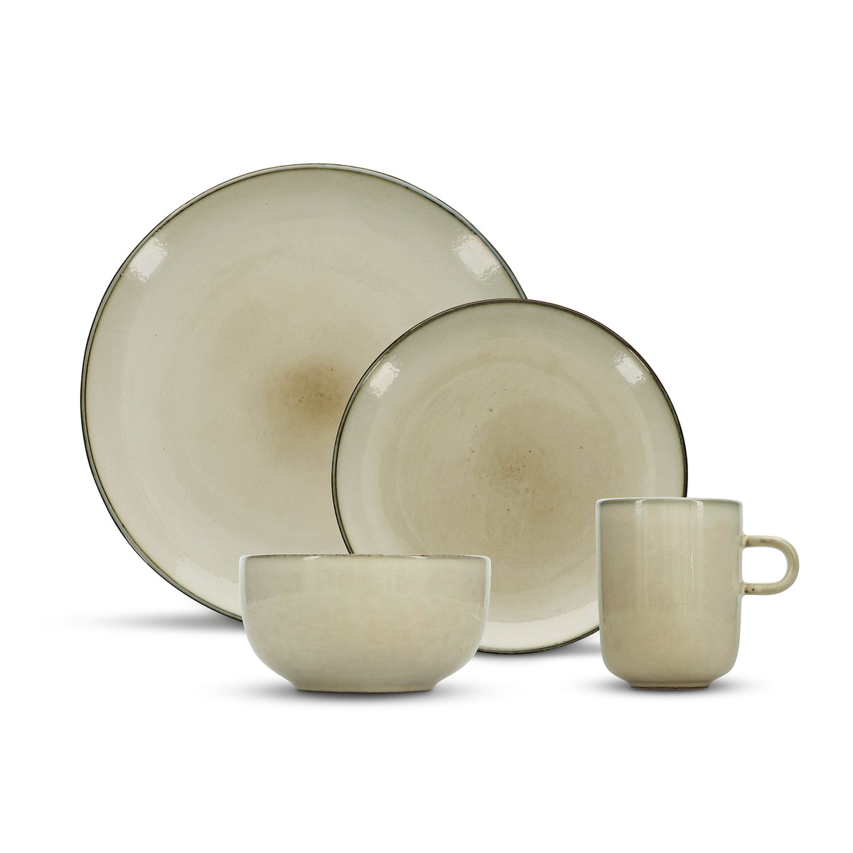 Salt & Pepper 16-teiliges Tafelservice Elfenbein Meridian – Produktansicht 1