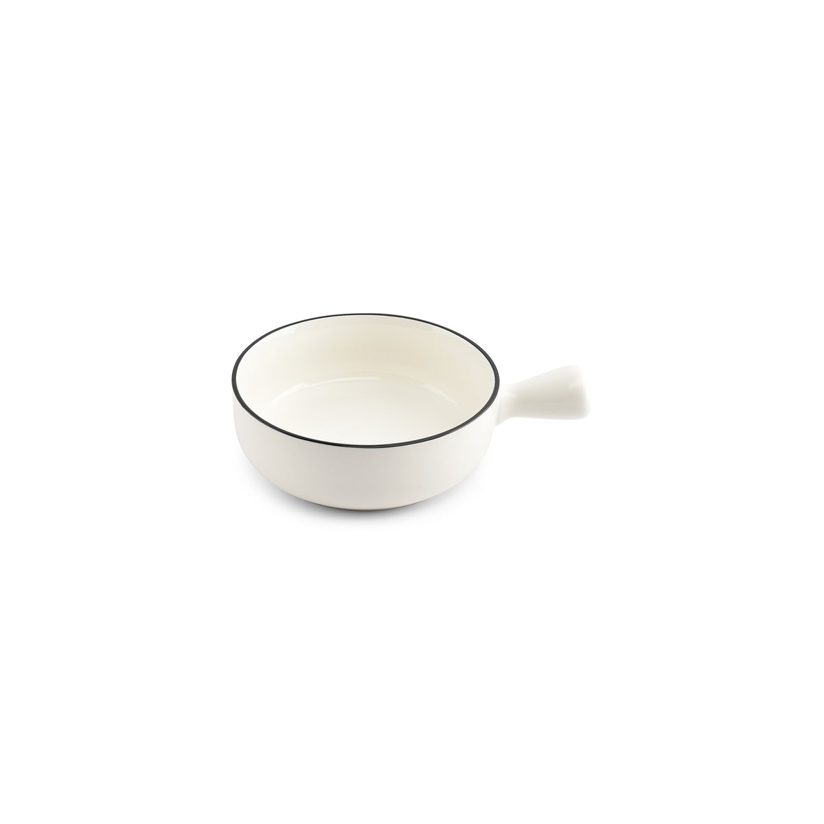 Salt & Pepper Schüssel 15,5xH5,5 cm mit Griff weiß Nero – 2er-Set – Produktansicht 1