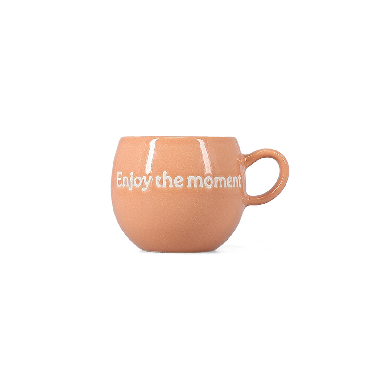 Salt & Pepper Becher 42 cl "Genieße den Moment" rosa Muggies – Produktansicht 1