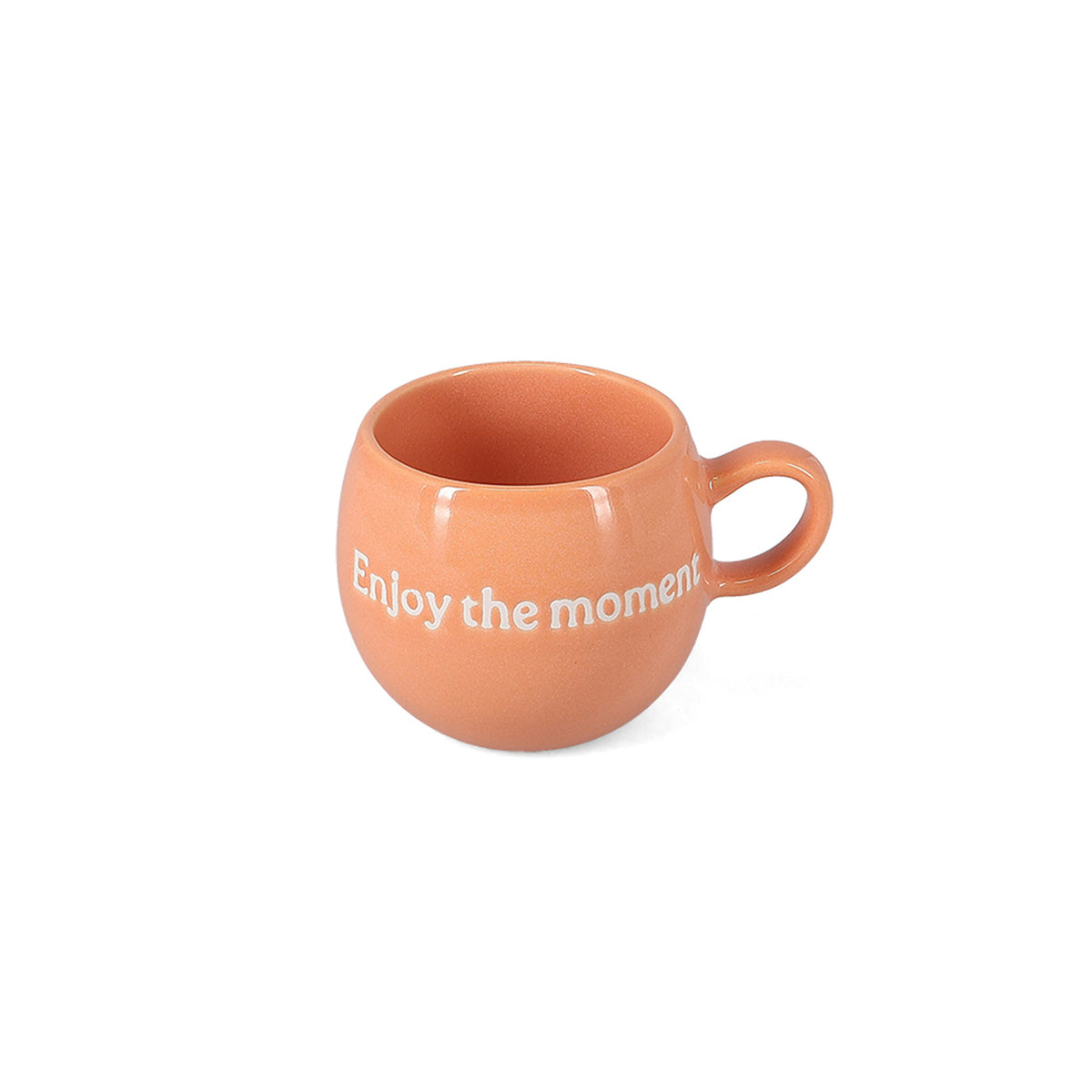 Salt & Pepper Becher 42 cl "Genieße den Moment" rosa Muggies – Produktansicht 3