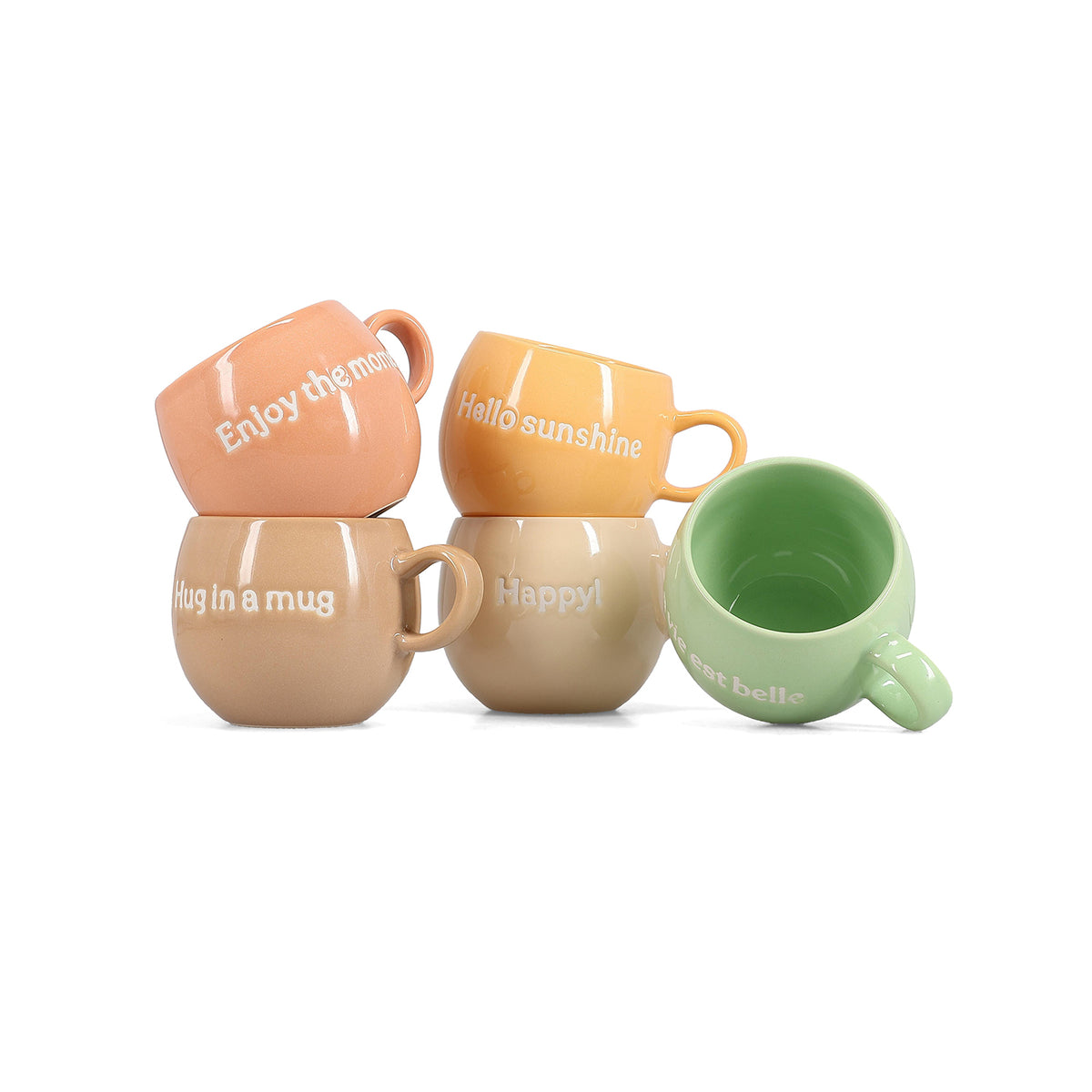 Salt & Pepper Becher 42 cl „Umarmung im Becher“ braun Muggies – Produktansicht 4