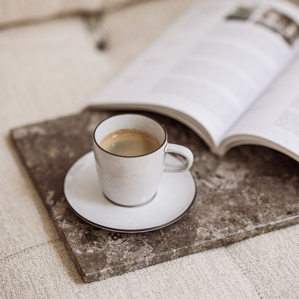 S|P Collection Mokka-Untertasse 12 cm, weiß, Fina – 4er-Set – Produktansicht 2