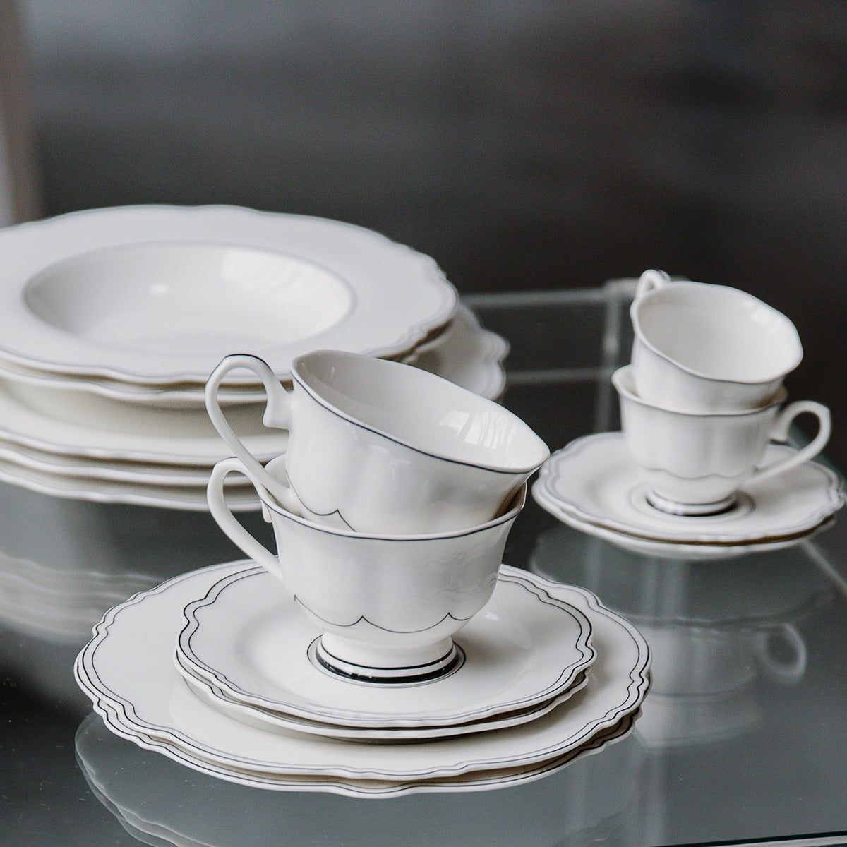 S|P Collection Tiefer Teller 23,5/14xH3,5cm Odette - 2er-Set – Produktansicht 2