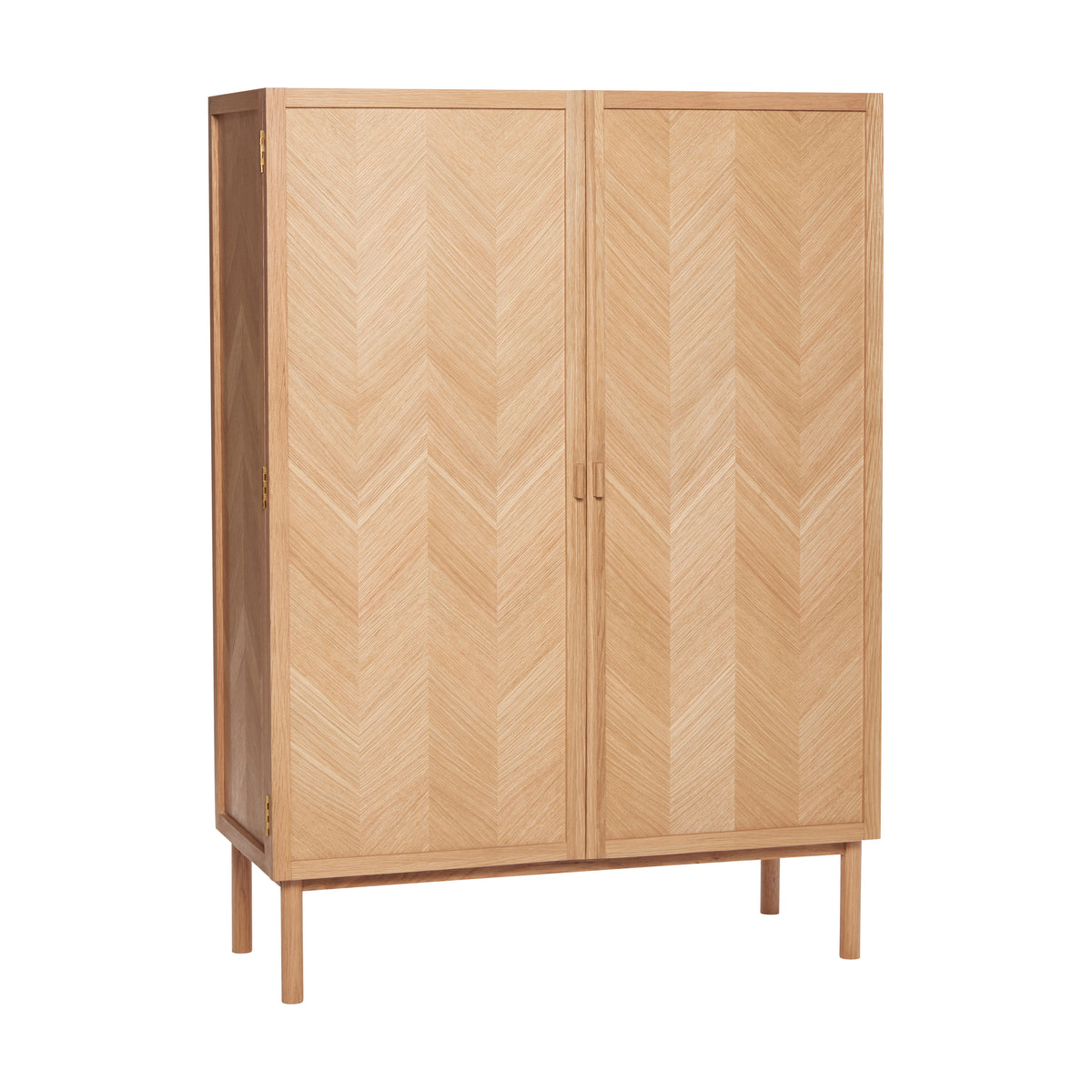Fischgrät-Kleiderschrank, Natur, Mittel