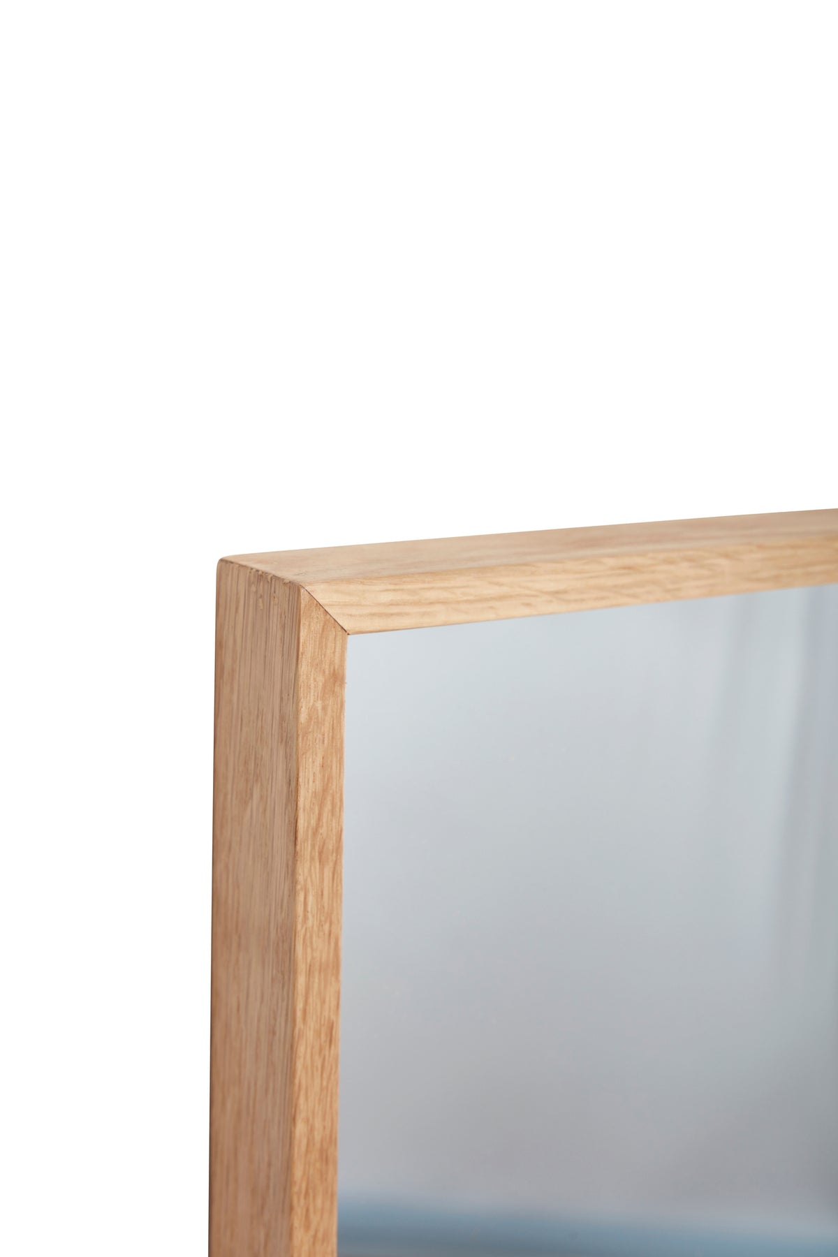 Depth Wandspiegel mit Eichenholzrahmen, Natur, 60 × 40 cm