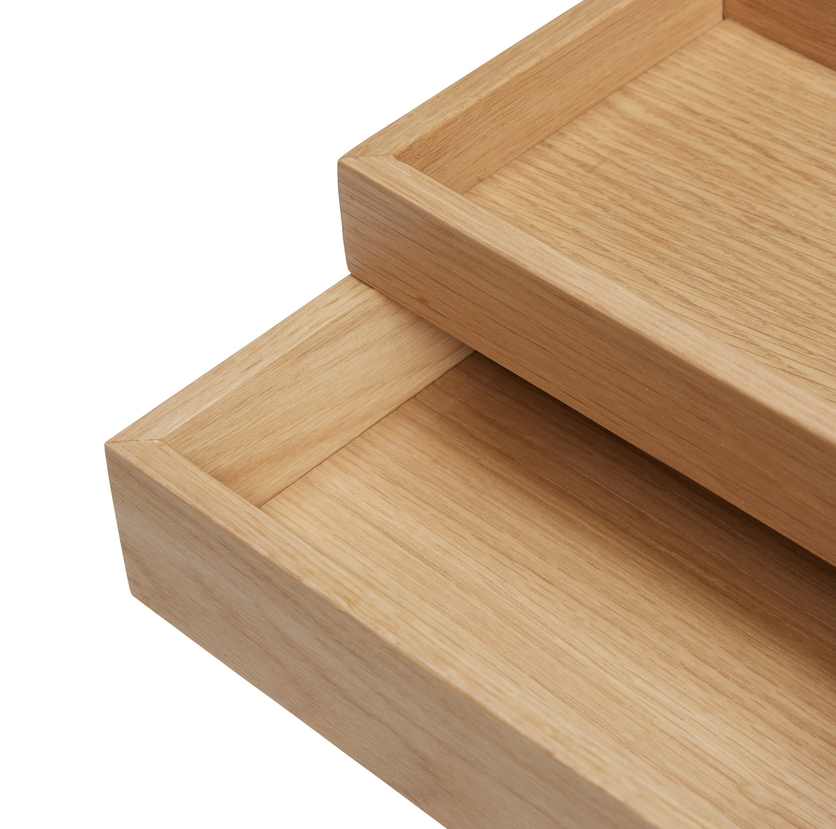 Rail Schreibtisch-Organizer aus Eichenholz, Natur, 2er-Set
