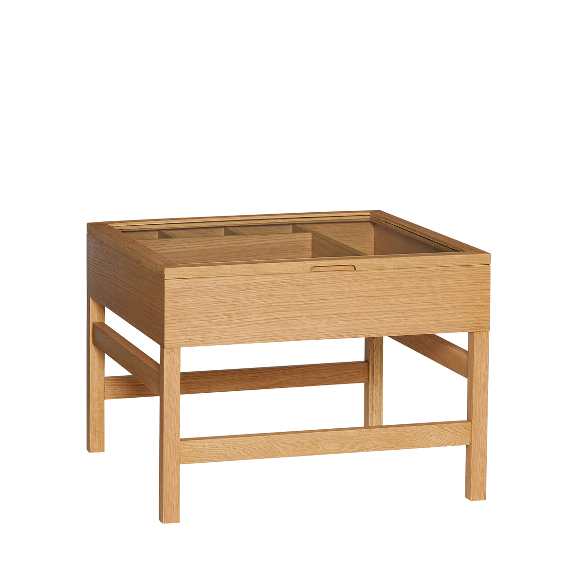 Glitz Couchtisch aus Holz und Glas