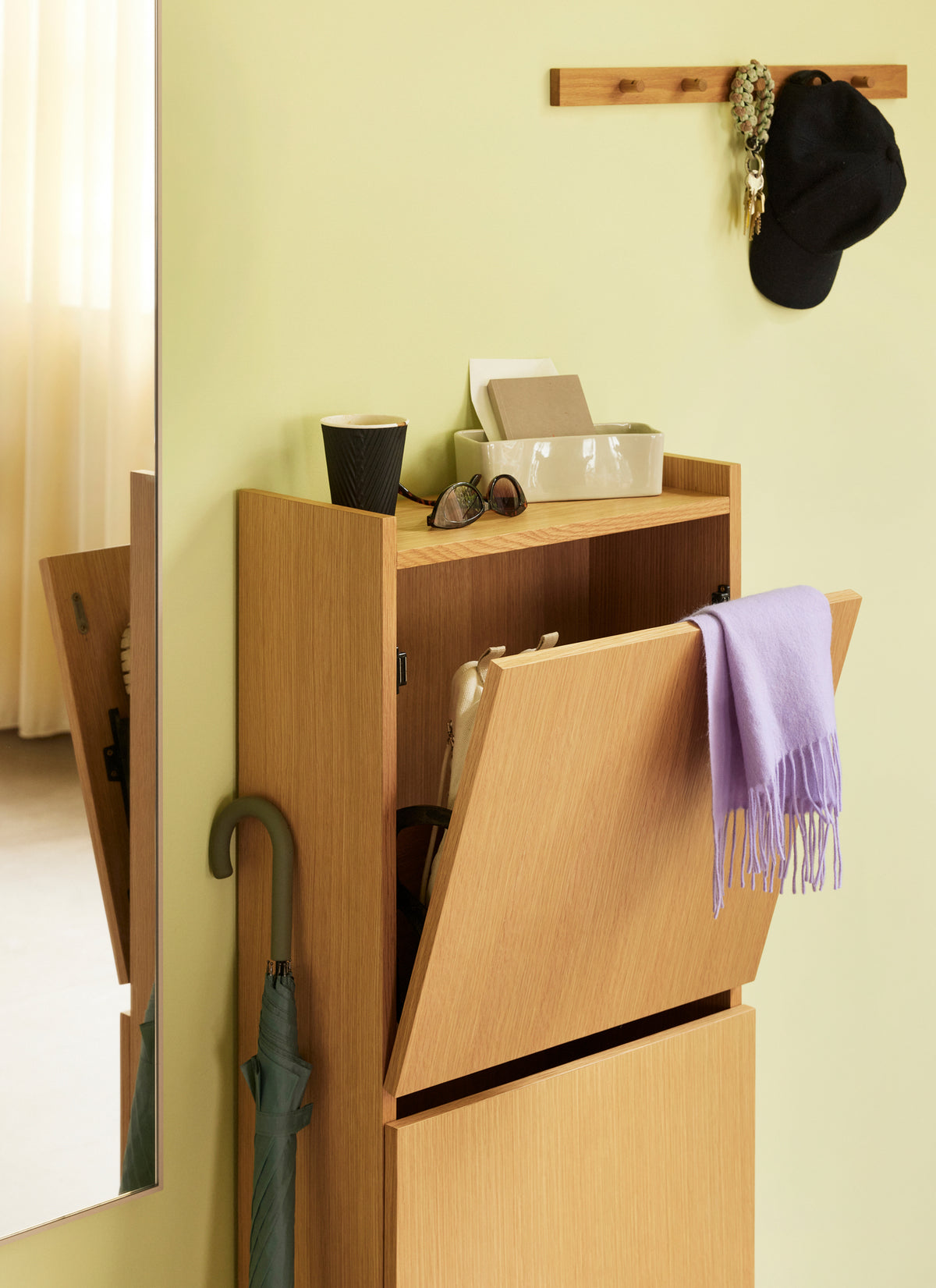 PolsterOase Möbel – Forma Schuhschrank aus Eichenholz – Ansicht 6