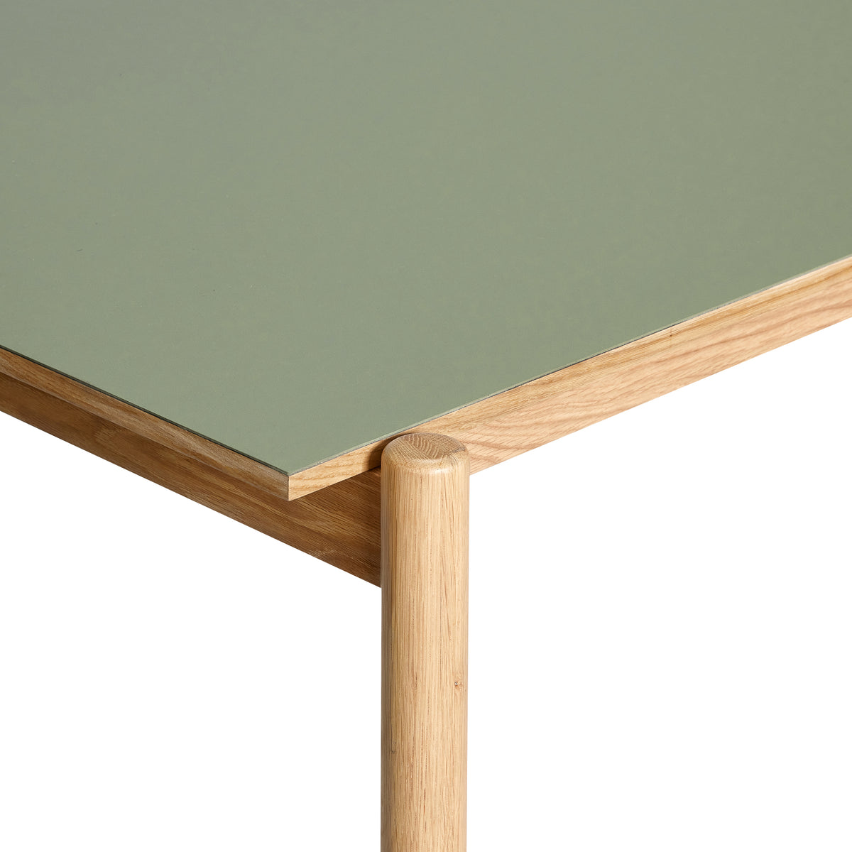 PolsterOase Möbel – Oblique Schreibtisch aus Eichenholz und Linoleum – Ansicht 3