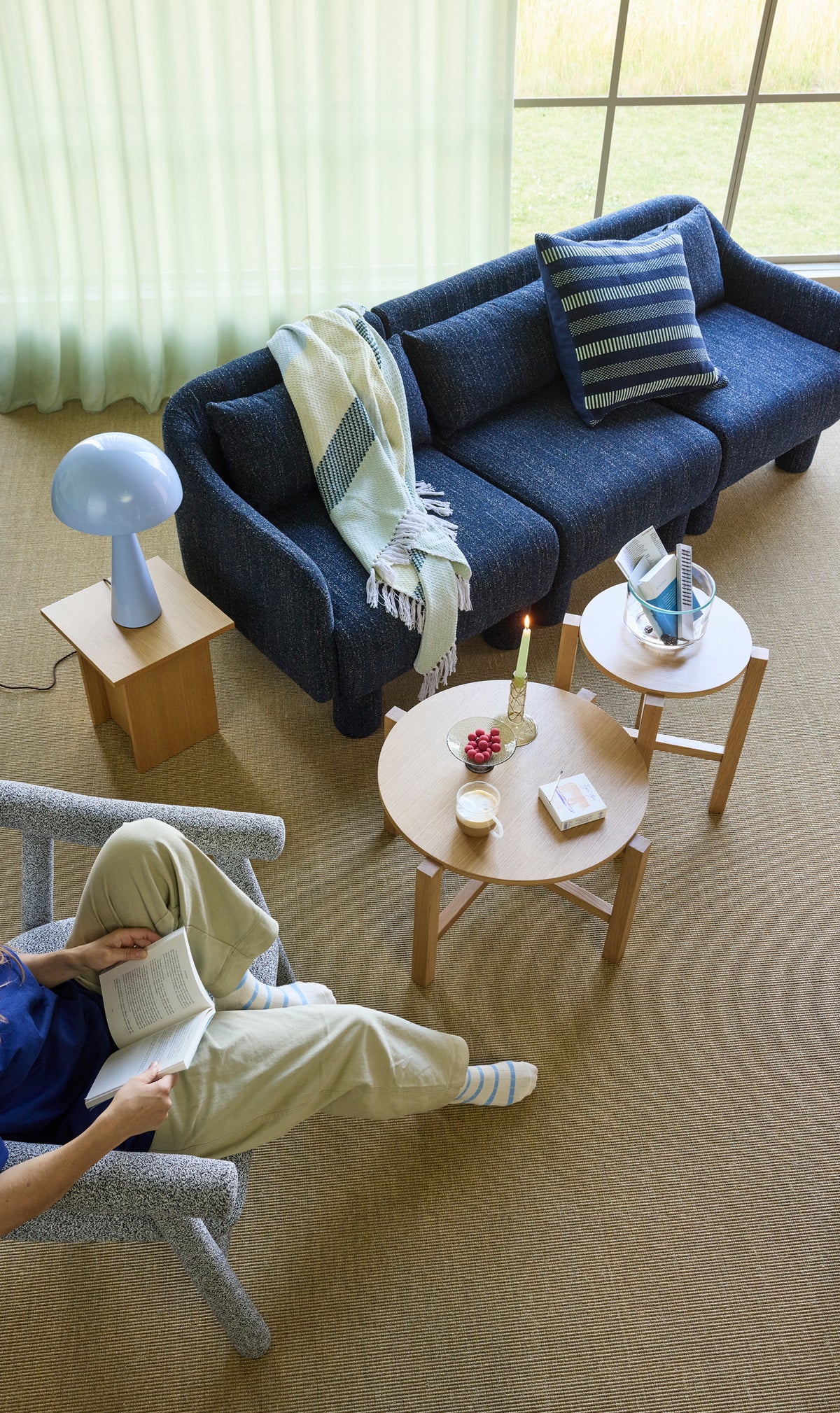 PolsterOase Möbel – Four Couchtische aus Eichenholz, 2er, Set – Ansicht 12