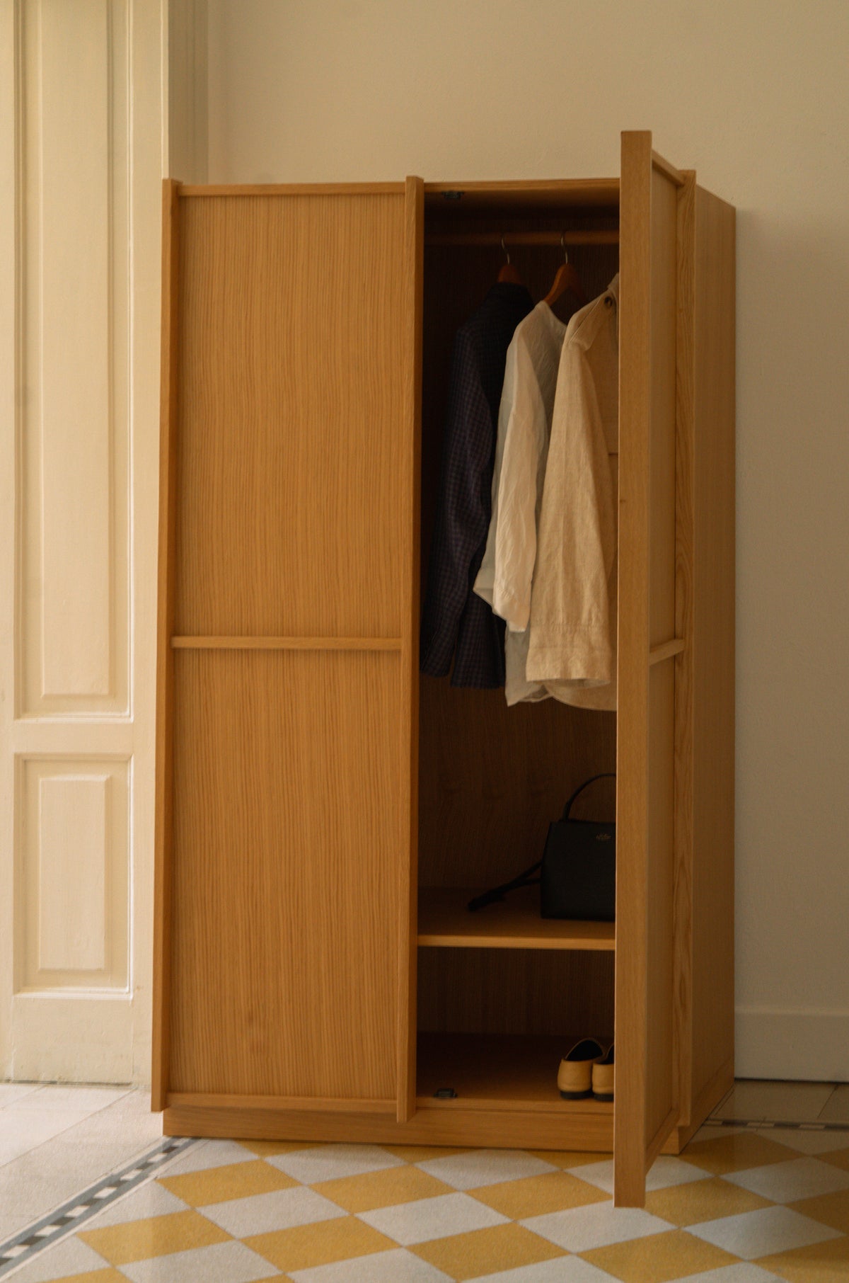 Kura Kleiderschrank, Natur, Groß