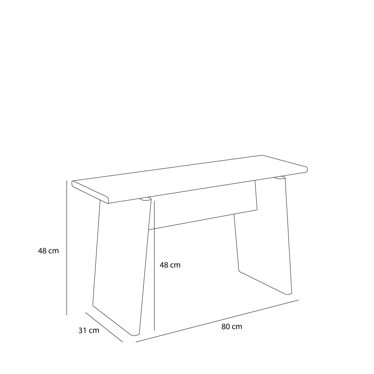 Baenk Hocker Eiche