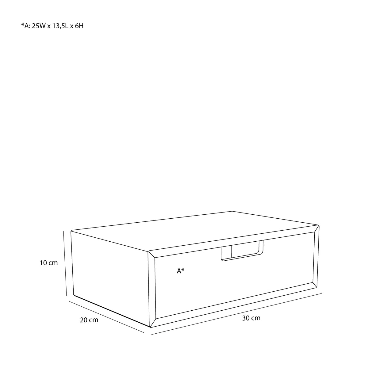 Hide Aufbewahrungsbox aus Pappelholz, Braun, 30 cm