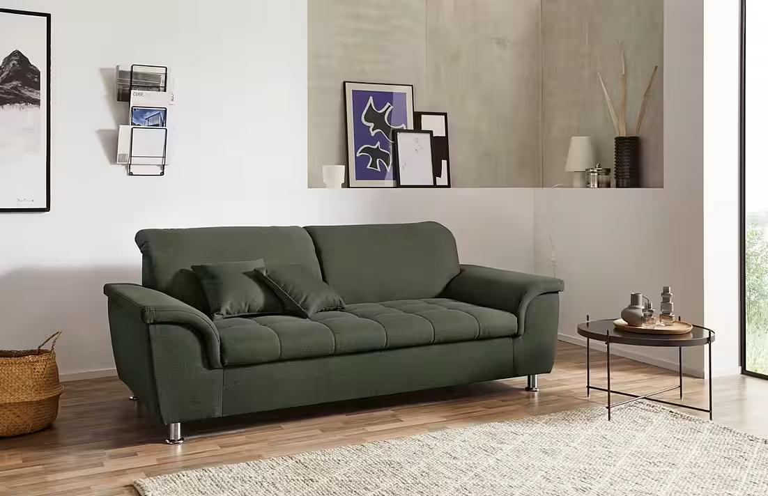Sofa Franz in Grün, 210 cm Breite