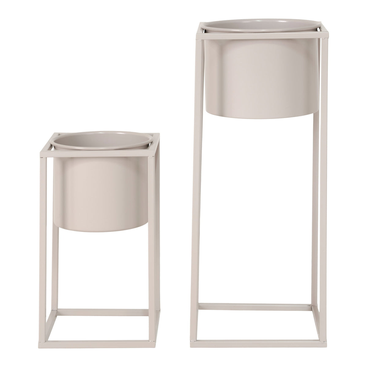 Marla Blumentöpfe, Beige-Grau, 2er-Set